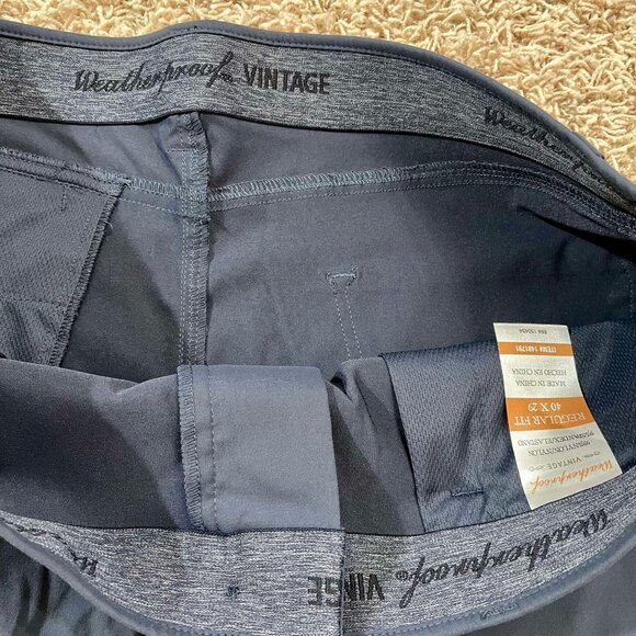 Weatherproof Vintage Men’s Excursion Tech Pants Blue, Size 40x29 (New) - Picture 9 of 14